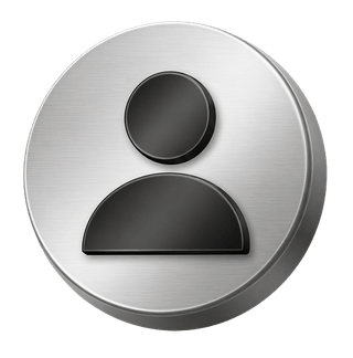 3D silver decorative user avatar icon on the FAQ page
